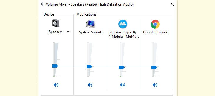 Kiểm tra cài đặt âm thanh trên laptop Windows
