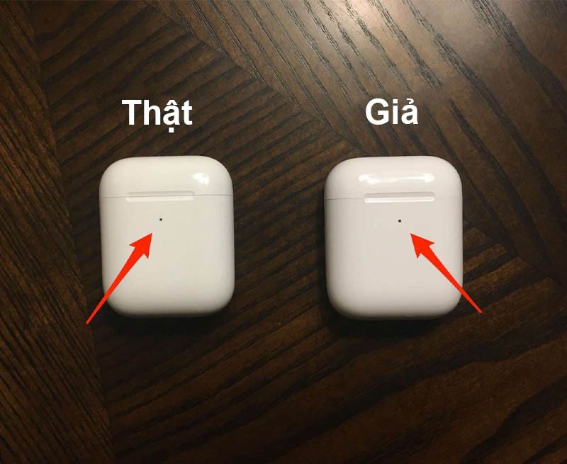 Kiểm tra đèn báo trạng thái trên hộp sạc AirPods