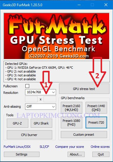 Kiểm tra độ chịu đựng của VGA bằng stress test