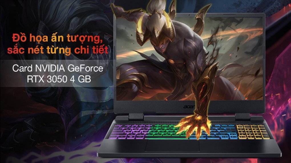 Kiểm tra hiệu suất đồ họa gaming của Acer Nitro 5 Tiger AN515 58 52SP với RTX 3050