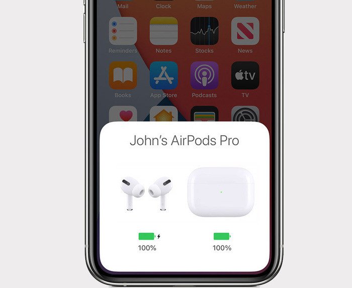 Kiểm tra pin AirPods để khắc phục tai nghe AirPod bị lỗi 1 bên