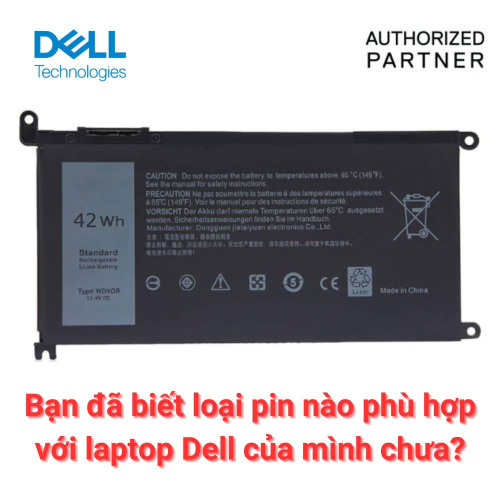 Kiểm tra pin laptop Dell