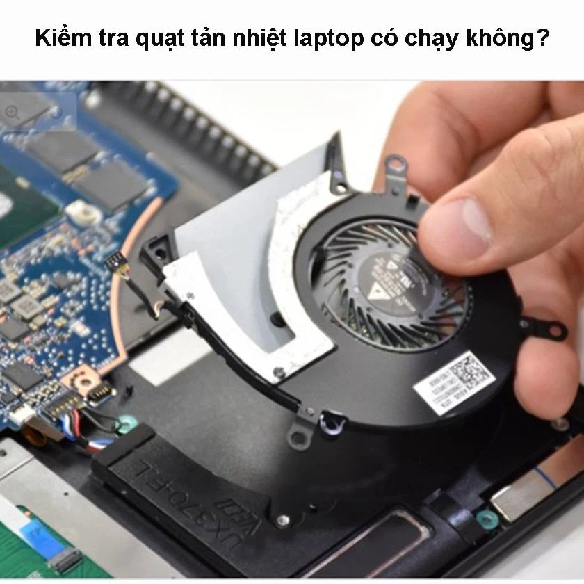 Kiểm tra quạt tản nhiệt laptop Dell không chạy bằng cách lắng nghe