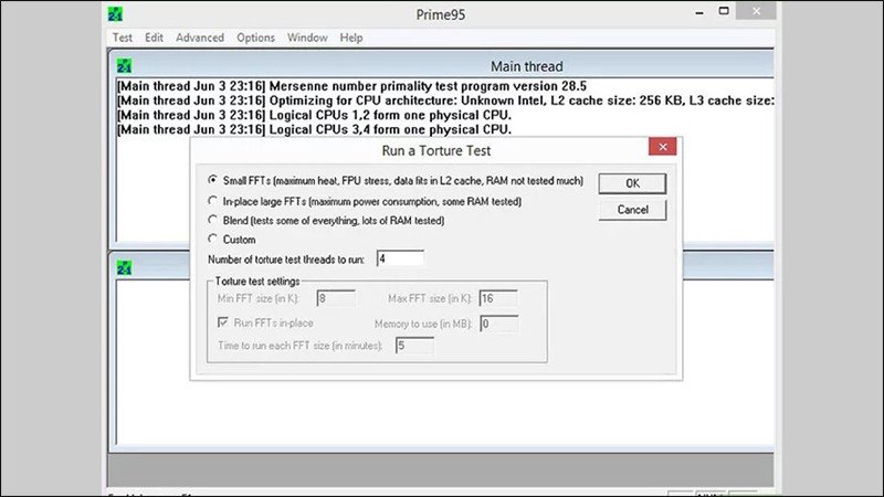 Kiểm tra thông số bo mạch chủ và CPU trước khi tăng xung nhịp laptop
