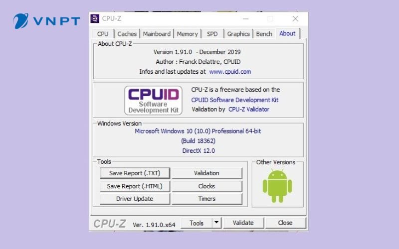 Kiểm tra thông tin laptop dễ dàng với phần mềm CPU-Z