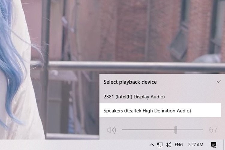 Kiểm tra và chọn thiết bị phát âm thanh phù hợp trên Win 10