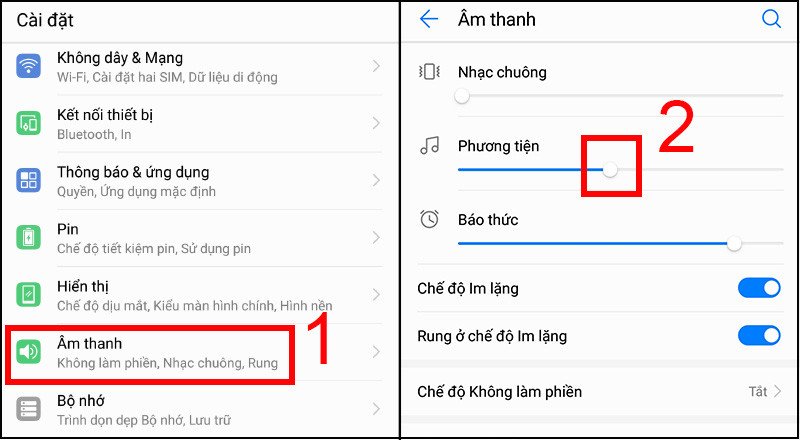 Kiểm tra và điều chỉnh âm lượng cân bằng trên điện thoại Android để sửa lỗi tai nghe bên to bên nhỏ