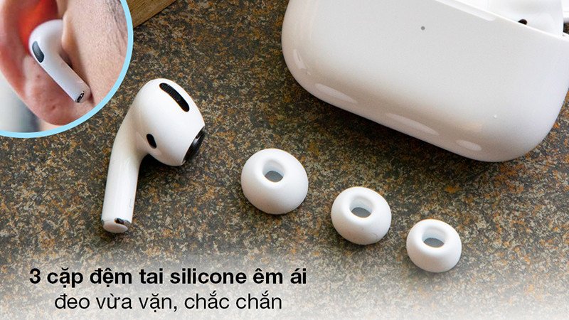 Kiểu dáng nhỏ gọn của tai nghe Bluetooth earbuds giúp người dùng thoải mái hơn khi đeo, không gây vướng víu