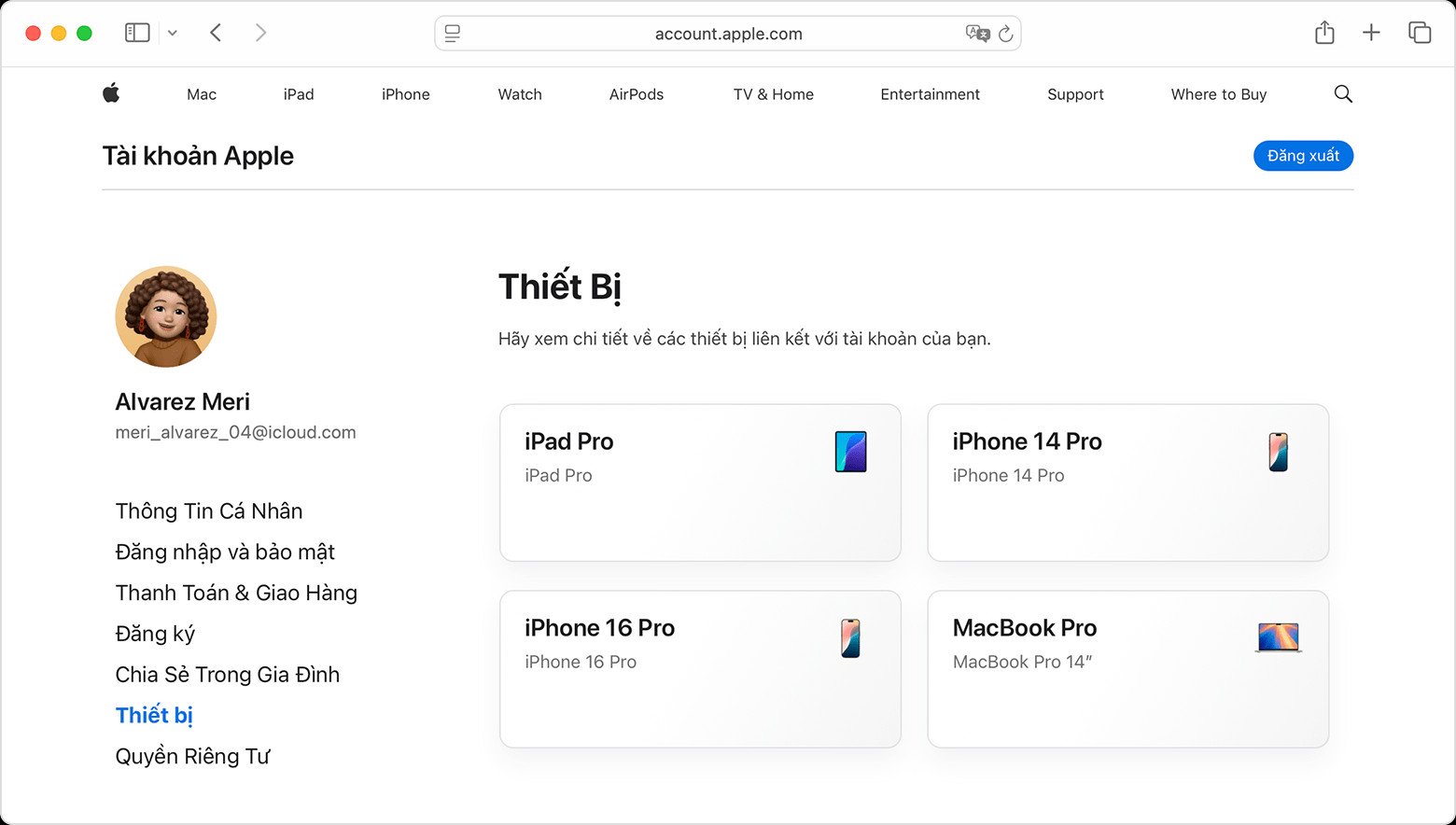 Lan đang tiết kiệm để mua laptop - Giao diện quản lý tài khoản trên website