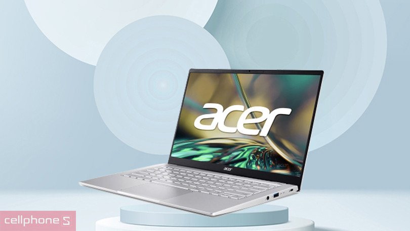 Laptop Acer Swift 3 SF314-512-56QN NX.K0FSV.002 với màn hình hiển thị hiệu năng làm việc