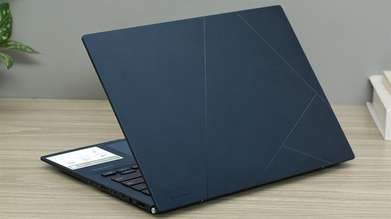 Laptop Asus mỏng nhẹ màu xanh, thiết kế hiện đại, phù hợp sinh viên
