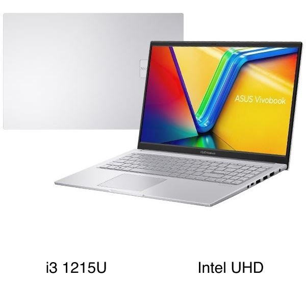 Laptop Asus Vivobook 15 X1504ZA i3 1215U màu xanh đậm được mở ra