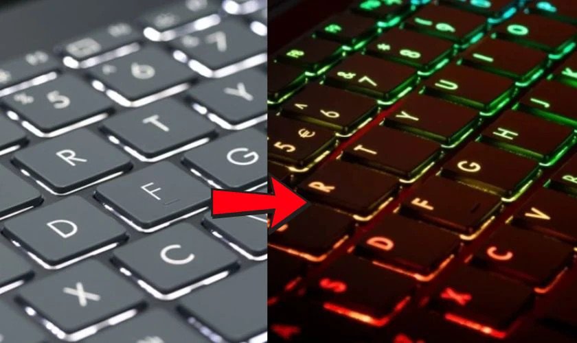 Laptop Asus Vivobook có cho phép thay đổi màu đèn nền bàn phím hay không