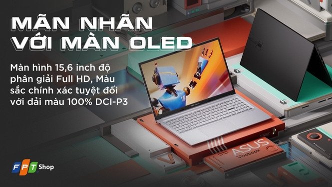 Laptop Asus Vivobook M3504YA-L1268W, một lựa chọn mỏng nhẹ dưới 20 triệu