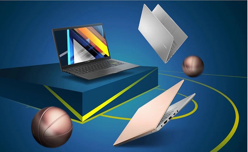 Laptop Asus Vivobook với thiết kế mỏng nhẹ, phù hợp cho sinh viên