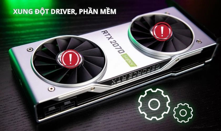 Laptop bị sọc ngang màn hình do xung đột phần mềm, driver