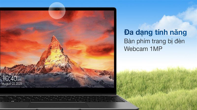 Laptop CHUWI GemiBook J4125 với bàn phím có đèn nền hỗ trợ soạn thảo