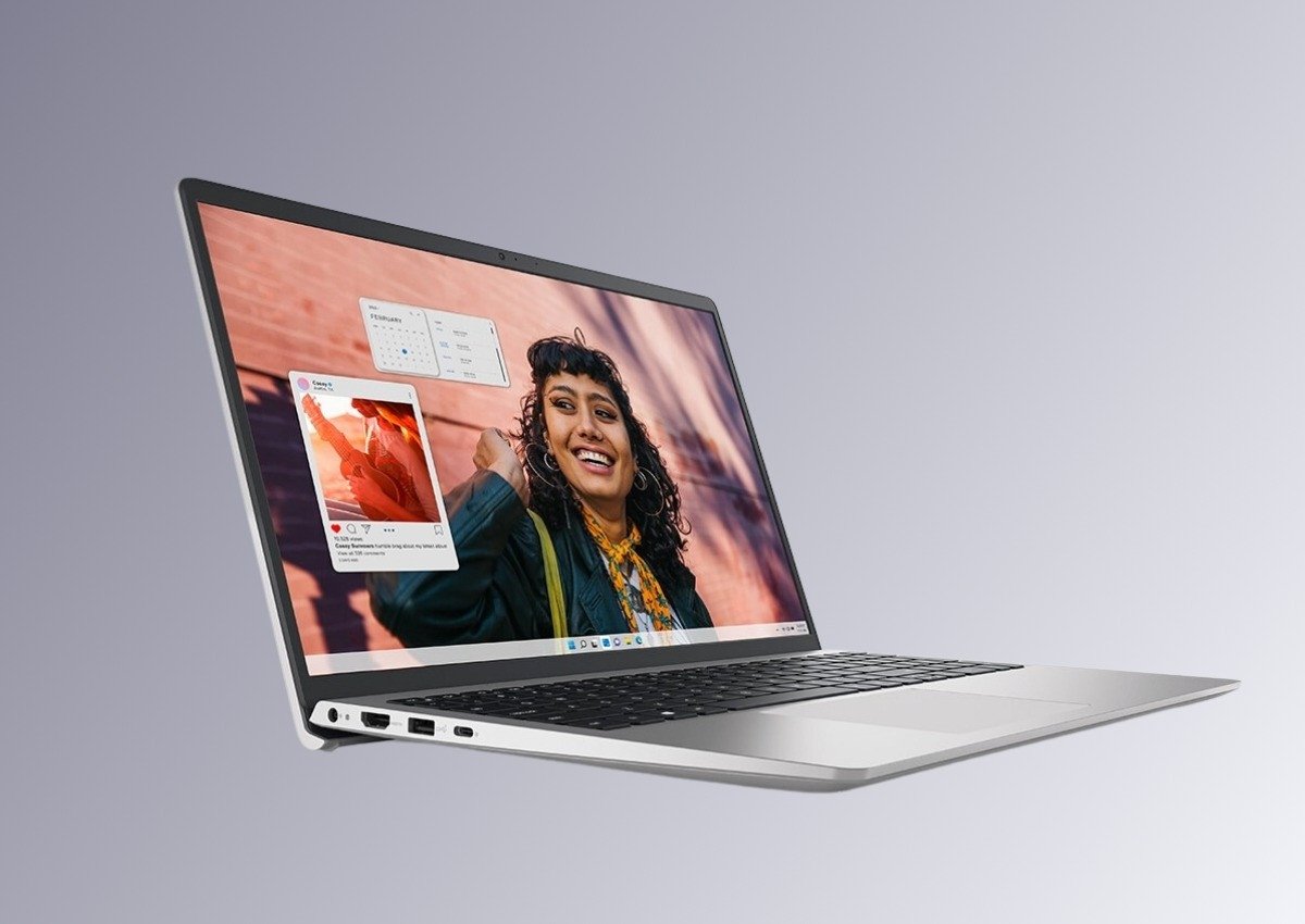 Laptop Dell Inspiron 15 với thiết kế bền bỉ, thích hợp cho người dùng văn phòng và học sinh, sinh viên.