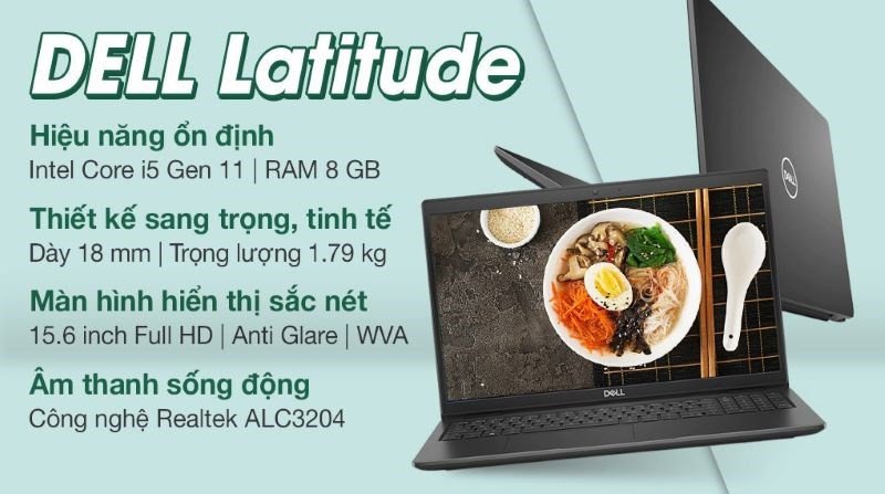 Laptop Dell Latitude 3520 – Laptop Dell nhỏ gọn cho nữ cho công việc