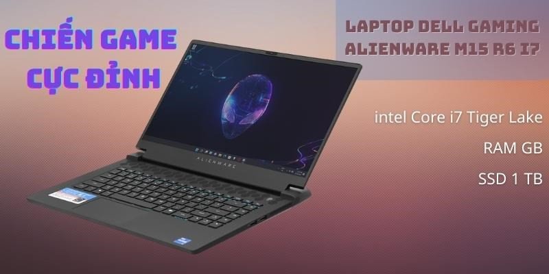 Laptop Dell với thiết kế cứng cáp và chắc chắn, nổi tiếng về độ bền và ổn định