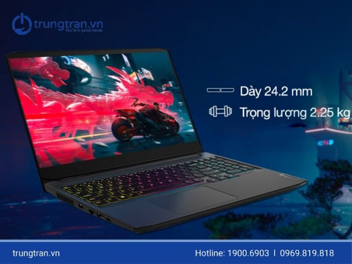 Laptop gaming giá rẻ Lenovo IdeaPad Gaming 3 với thiết kế tối giản