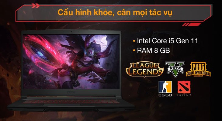 Laptop gaming thể hiện hiệu năng xử lý tác vụ phức tạp, một yếu tố quan trọng khi nên mua laptop hay máy tính bảng.