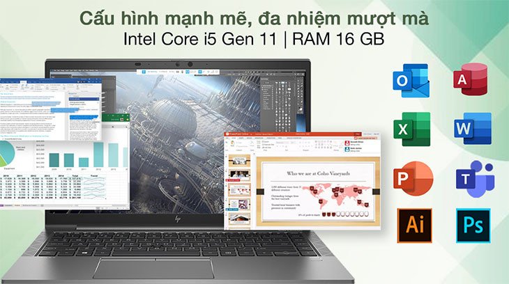 Laptop HP ZBook Firefly 14 G8 i5 với cấu hình mạnh mẽ, so sánh laptop hp và dell loại nào tốt hơn