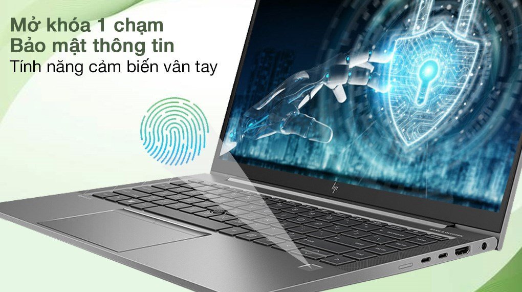 Laptop HP ZBook Firefly với tính năng bảo mật vân tay, thiết kế chuyên nghiệp
