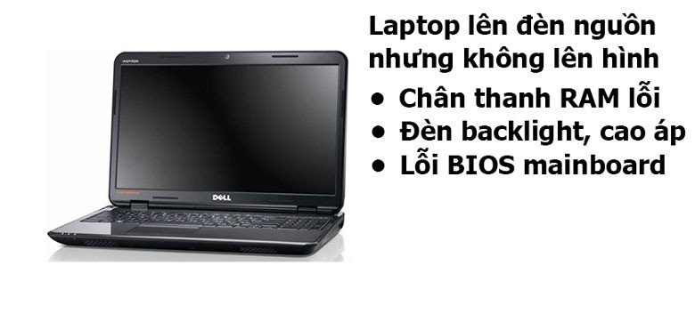 Laptop không lên màn hình do lỗi BIOS