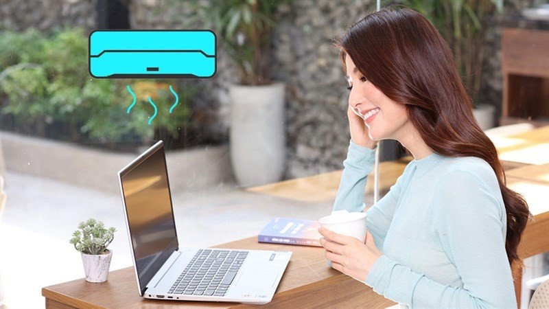 Laptop làm việc trong môi trường mát mẻ giúp hạ nhiệt Win 11