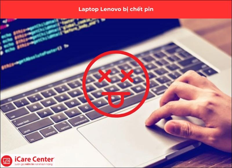 Laptop Lenovo hiển thị biểu tượng pin yếu hoặc không khả dụng, cần thay pin