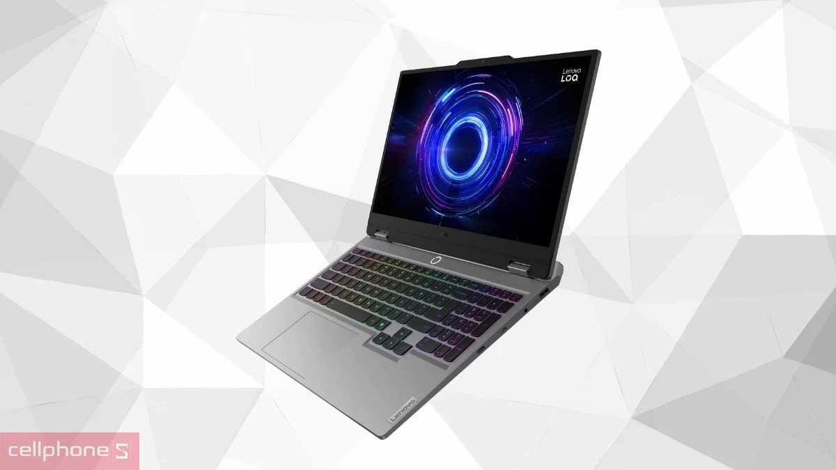 Laptop Lenovo LOQ 15IRX10 83JE006PVN hiển thị khả năng xử lý AI.