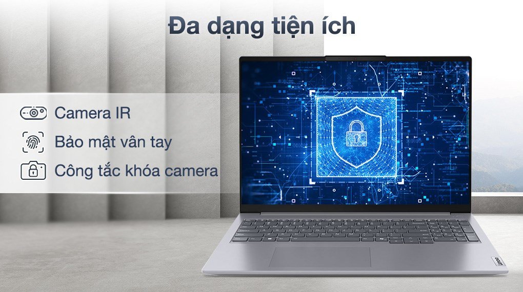Laptop Lenovo ThinkBook 16 G7 Ultra 5 125U được trang bị đa dạng tiện ích, giúp tối ưu hóa trải nghiệm người dùng