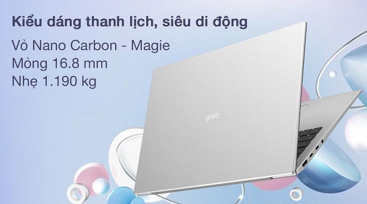Laptop LG Gram với thiết kế cao cấp, mỏng nhẹ và hiệu năng vượt trội