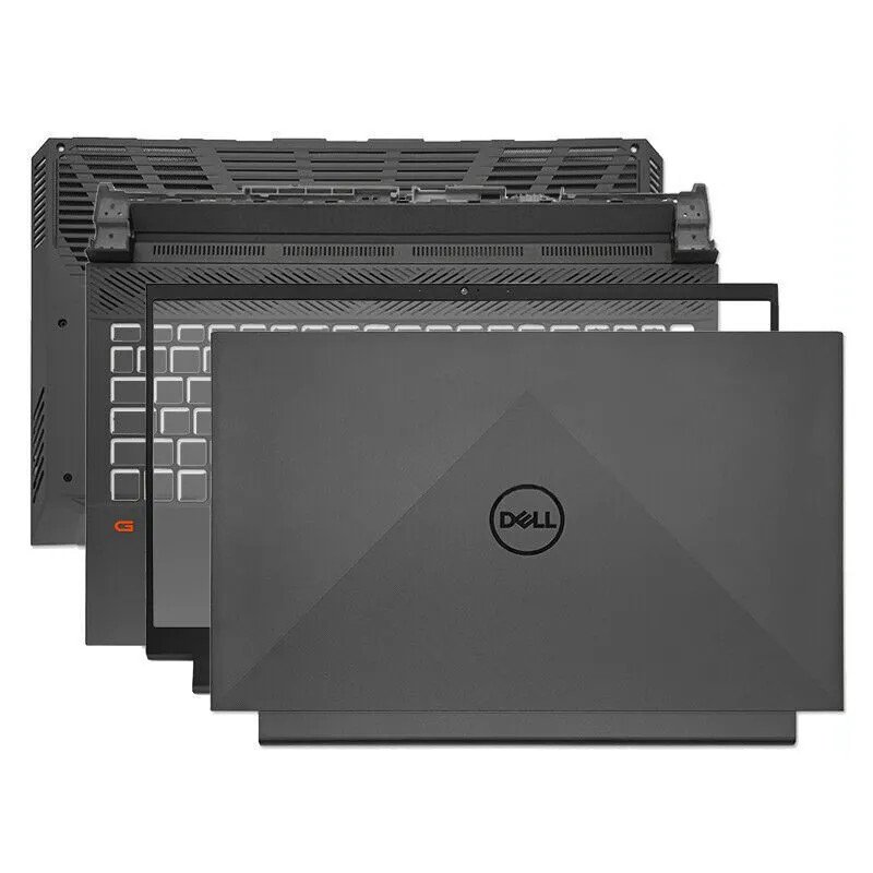 Laptop màu đen với lớp vỏ magie, minh họa vật liệu nhẹ và cứng cáp cho mặt A laptop