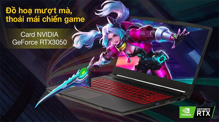 Laptop MSI Katana Gaming cấu hình mạnh mẽ đáp ứng nhu cầu chơi game