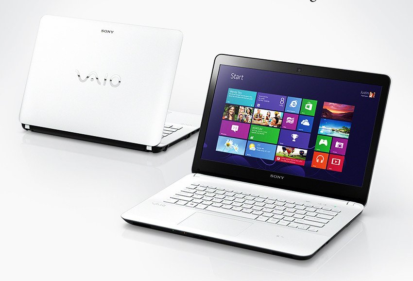 Laptop Sony VAIO với thiết kế mỏng và tinh tế