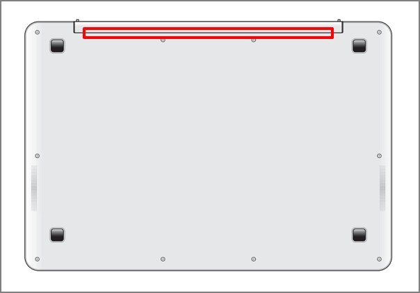 Lỗ thông hơi ẩn trên laptop ASUS