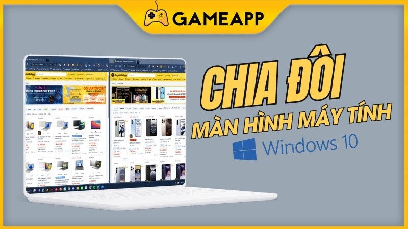 Lợi ích của việc chia màn hình laptop cho năng suất