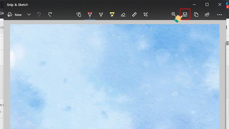 Lưu ảnh đã chụp một phần màn hình laptop vào thư mục mong muốn