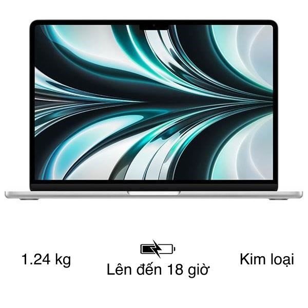 MacBook Air 13 inch M2 16GB/512GB với thiết kế hiện đại