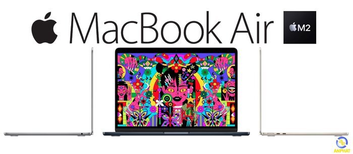 Macbook Air M2 với thiết kế mỏng nhẹ đặc trưng của Apple