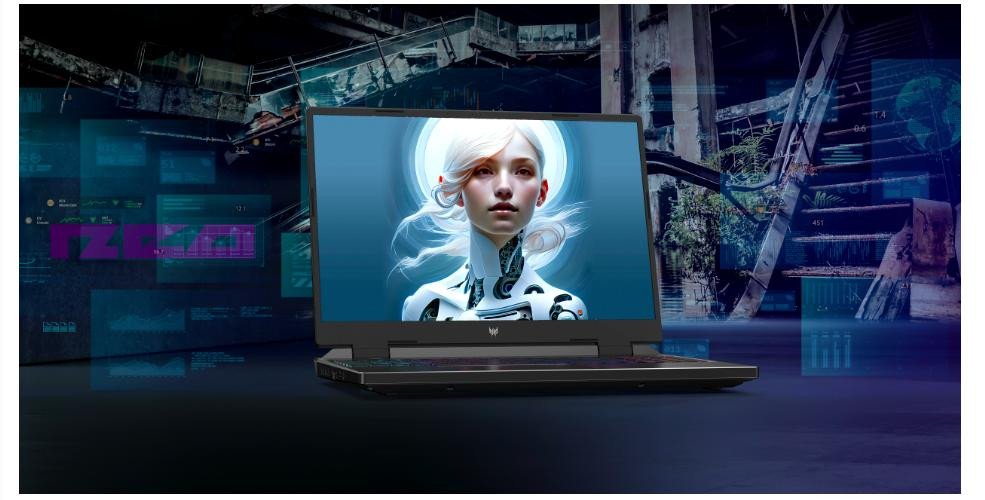 Màn hình 16 inch FHD+ 165Hz của laptop Acer Predator Helios Neo 16 PHN16-71-53M7 mang đến trải nghiệm gaming mượt mà và chuẩn màu
