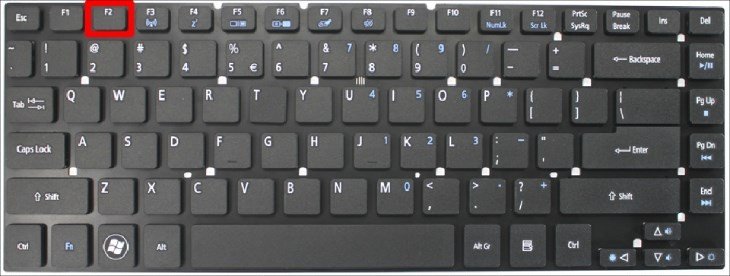 Màn hình BIOS/UEFI, bước đầu để cài đặt cách mở laptop khi nút nguồn bị hư bằng chuột