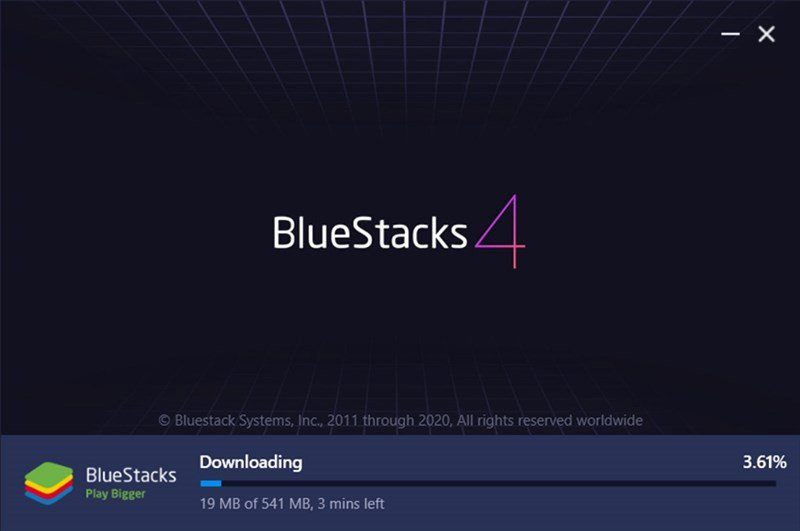 Màn hình cài đặt BlueStacks, tùy chọn chỉnh sửa vị trí lưu trữ phần mềm