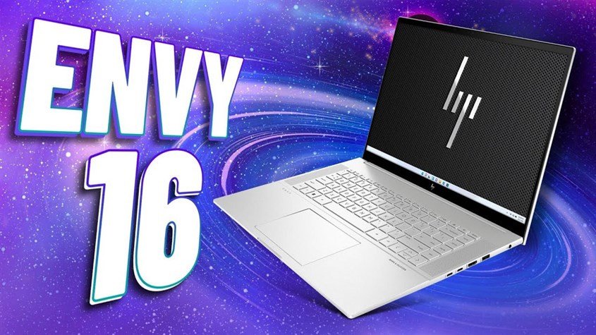 Màn hình cảm ứng trên một laptop 16 inch hiện đại, phục vụ công việc sáng tạo và kỹ thuật.