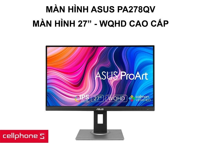 màn hình chuyên nghiệp Asus hỗ trợ laptop