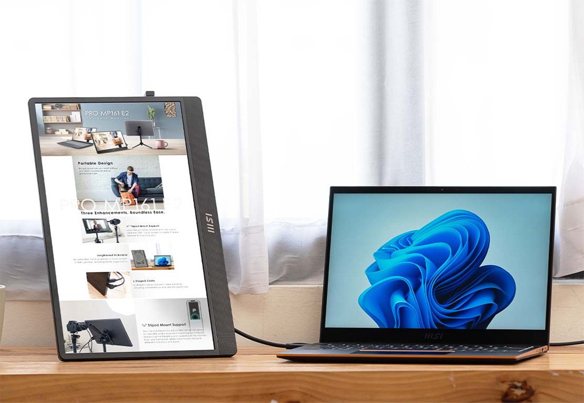 Màn hình di động ViewSonic VA1655 hỗ trợ đa dạng cổng kết nối cho laptop