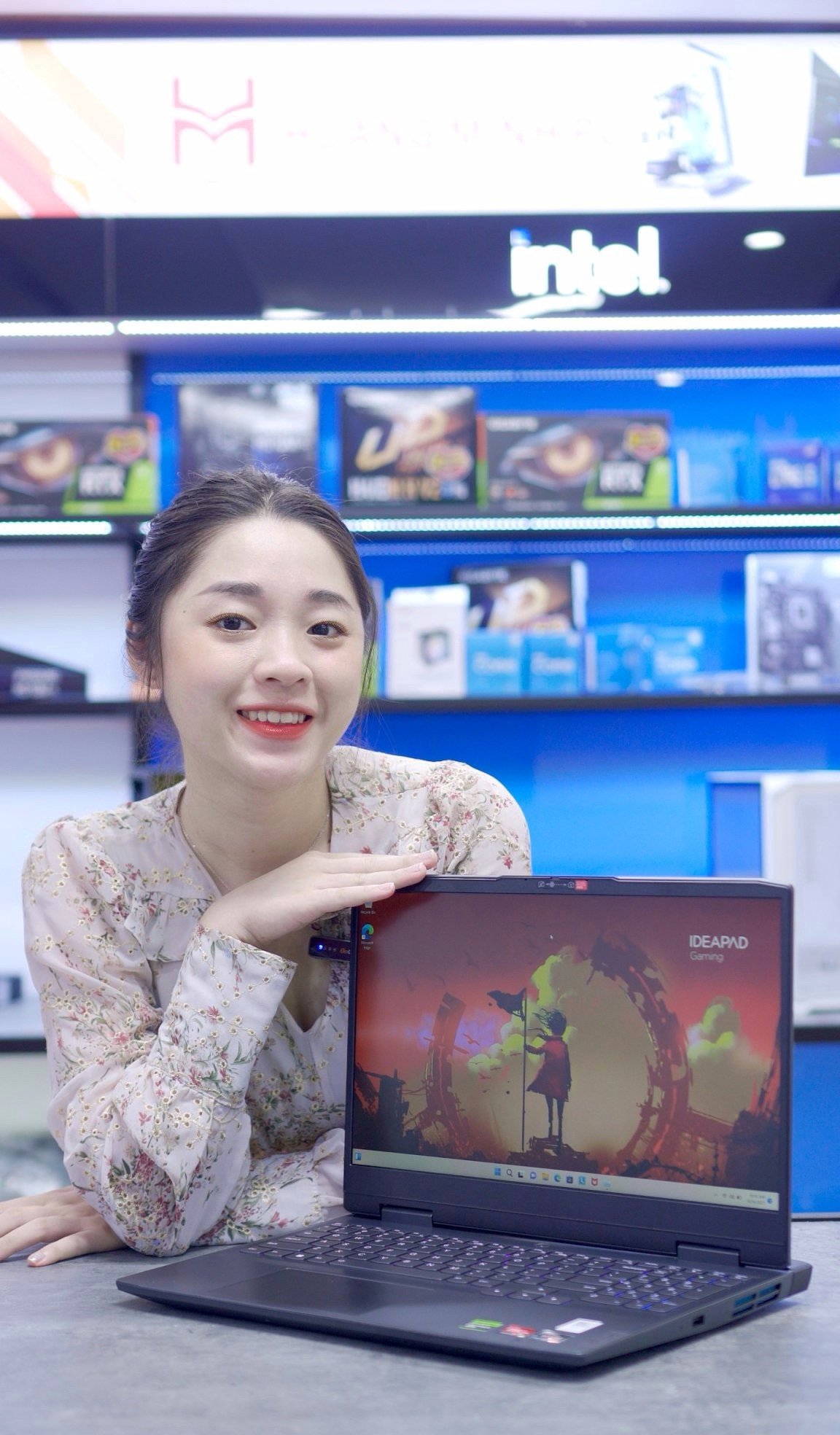 Màn hình IPS 120Hz sắc nét của Lenovo IdeaPad Gaming 3 15ARH7 cho trải nghiệm chơi game mượt mà