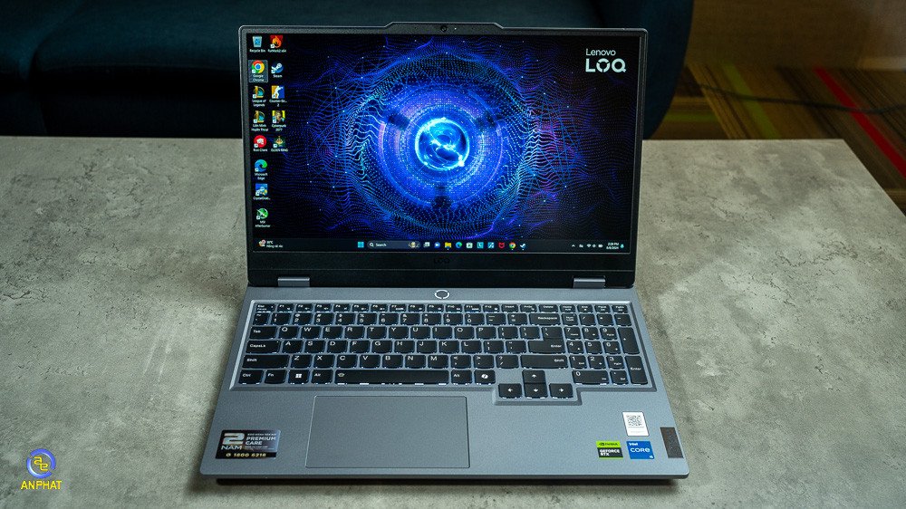 Màn hình IPS hiển thị sắc nét trên Lenovo LOQ 15IRX9 cho trải nghiệm game sống động